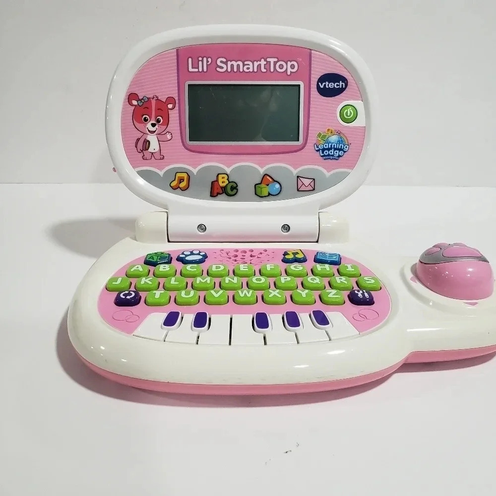 V-tech Lil Smart Top Learning Lodge Early Education Laptop Pink.